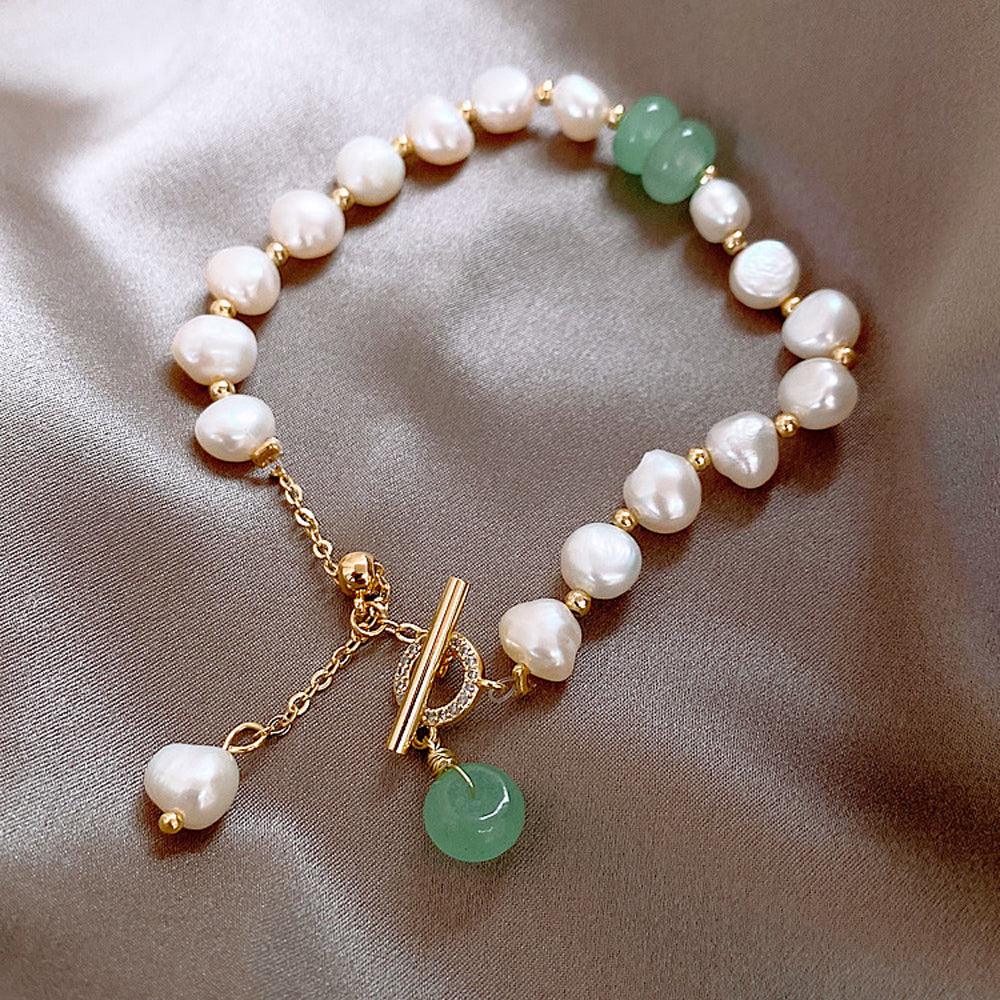 Women Irregular Freshwater Pearl Adjustable Bracelet - BUNNY BAZAR