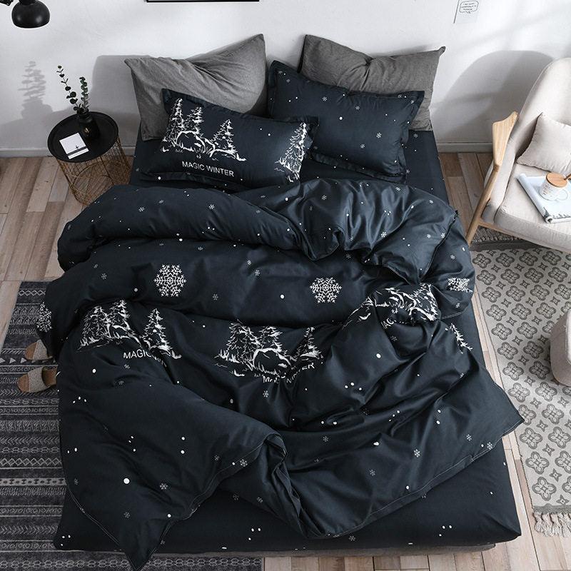 Bed sheets set quilt duvet cover bedding 4 sets - BUNNY BAZAR