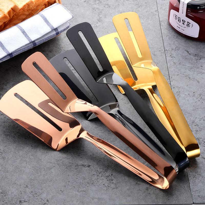 BBQ Stainless Steel Fryer Clamp Strainer Filter Spoon With Clip Food Kitchen Oil-Frying BBQ Filter Cooking Tools - BUNNY BAZAR