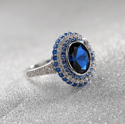 The Vow Ring Sapphire Blue Ring - BUNNY BAZAR