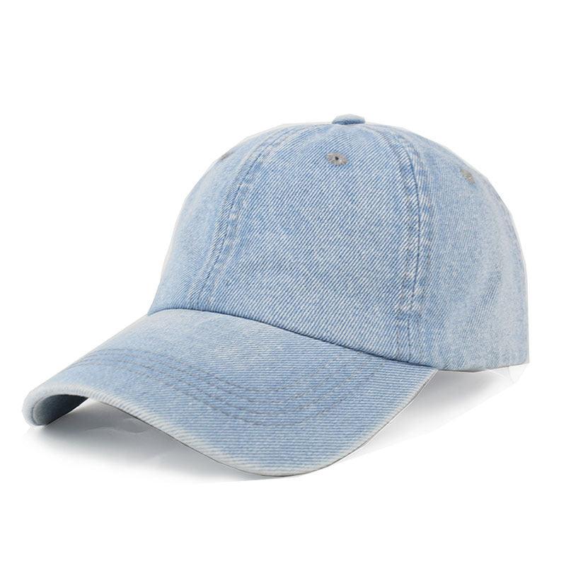 Fashionable Baseball Cap Made Old Washed Fashionable Pure Cotton Light Board - BUNNY BAZAR