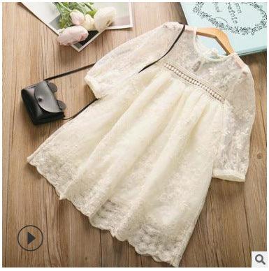 Summer Cute Princess Style Children's Dress With Embroidery Mesh - BUNNY BAZAR