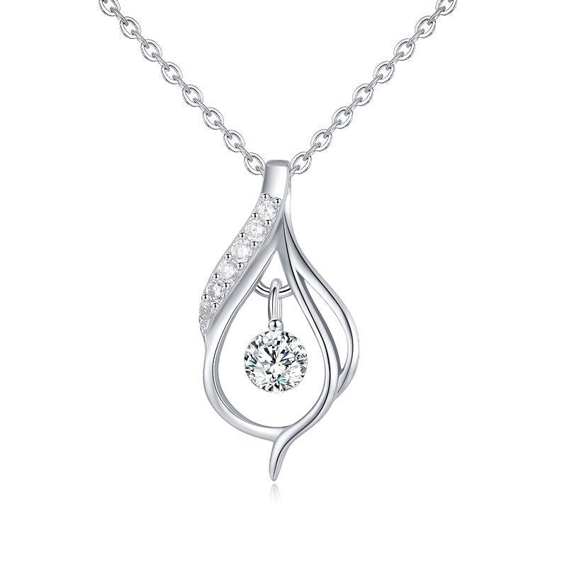 Classic Pendant Necklace Female Simulation Diamond - BUNNY BAZAR