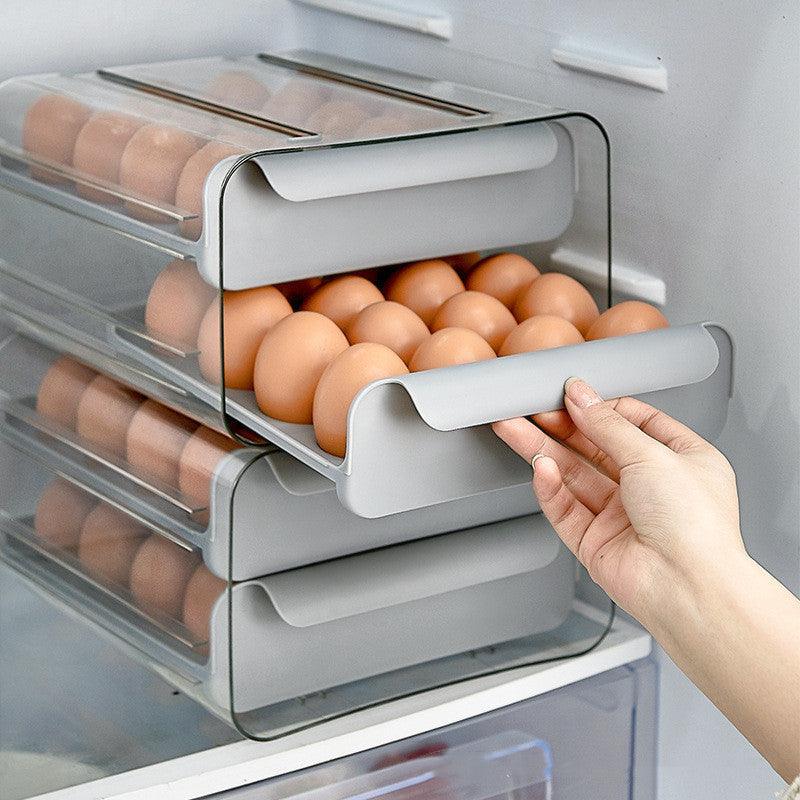 Egg Carton Drawer Type Fresh-keeping Storage Box - BUNNY BAZAR