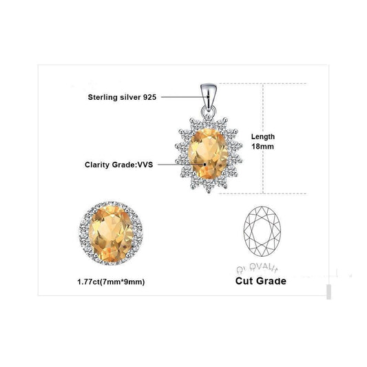 Sterling Silver Choibo Crystal Zircon Necklace - BUNNY BAZAR