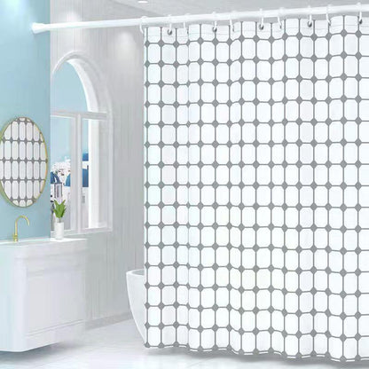 Waterproof And Mildewproof Shower Curtain For Bathrooms Without Perforations - BUNNY BAZAR