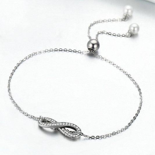 Sterling Silver Bracelet Female Personality Diamond Bracelet - BUNNY BAZAR