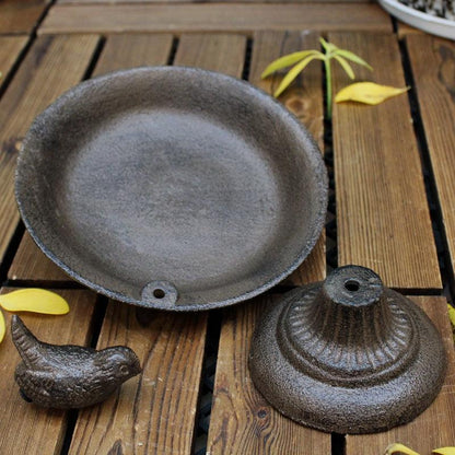 Cast Iron Craft Bird Decoration Storage Tray - BUNNY BAZAR