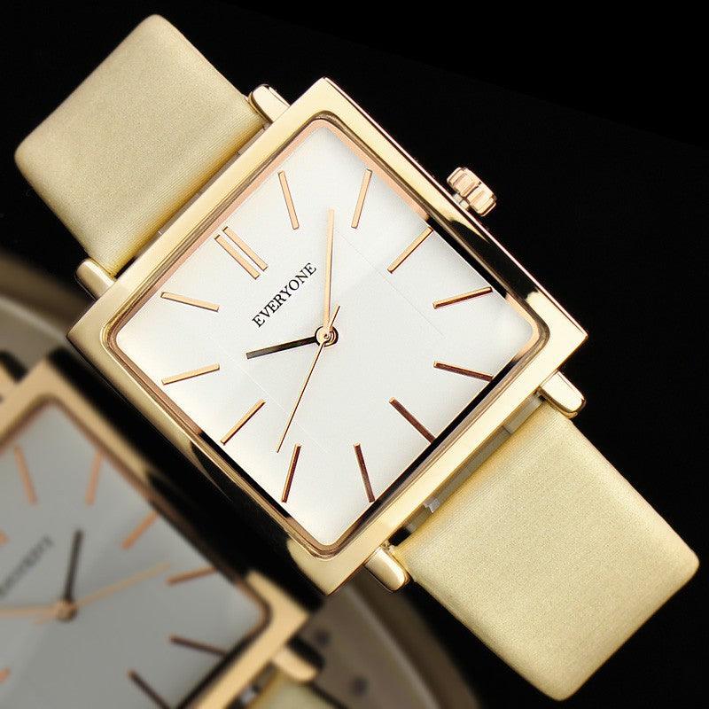 Large Dial Fashion Creative Square Quartz Watch - BUNNY BAZAR