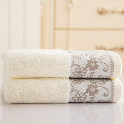 Wisteria flower cotton 32 ply jacquard absorbent towel - BUNNY BAZAR