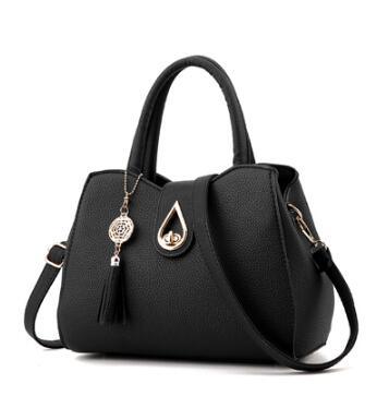 Women Handbag Bag Ladies Tassel High Quality PU Leather Totes Bags Brief Women Shoulder Bag Ladies Bags - BUNNY BAZAR