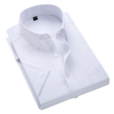 Summer New Men's Business Short-sleeved Shirts, Vertical Tooling Men's Casual Shirts - BUNNY BAZAR