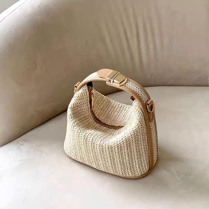 Summer Hand-held Straw Woven Bag - BUNNY BAZAR