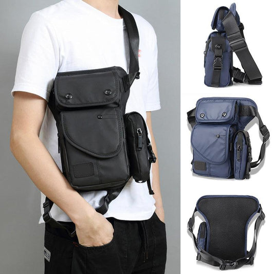 Men Waist Leg Bag Thigh Pack Waterproof Multifunction Casual For Outdoors Travel Fashion Men Fanny Pack Male Bag - BUNNY BAZAR