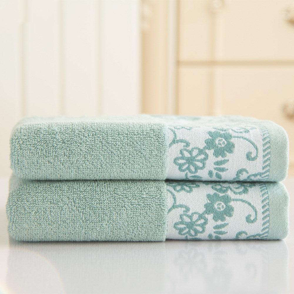 Wisteria flower cotton 32 ply jacquard absorbent towel - BUNNY BAZAR