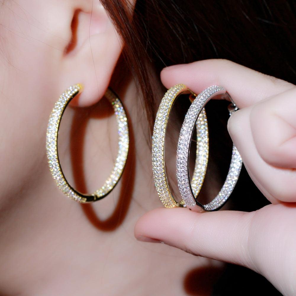 Style Earrings Are Crafted From 18K Gold And Plated With Sparkling Diamonds - BUNNY BAZAR