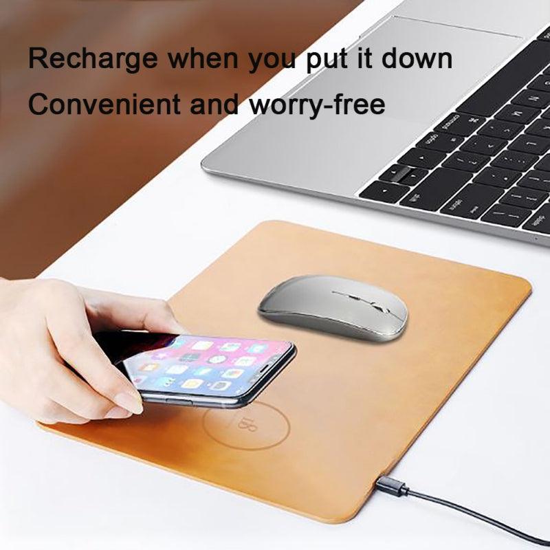 Stylish Mouse Pad Features Wireless Charger Fast Charge Technology - BUNNY BAZAR