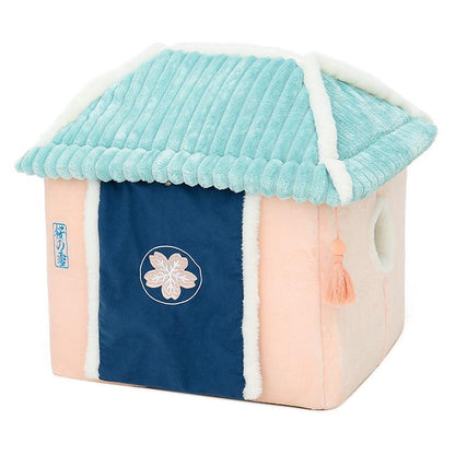 Cat House Removable And Washable Cat Bed Pet Supplies Enclosed Cat House Villa - BUNNY BAZAR