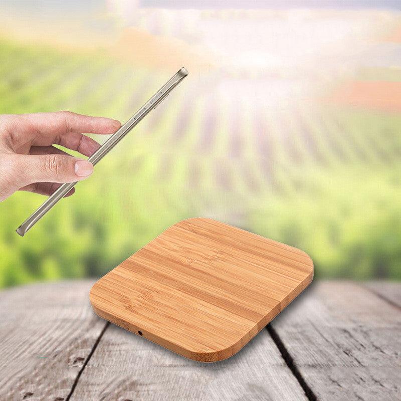 Bamboo Square Mobile Phone Wireless Fast Charging Charger - BUNNY BAZAR