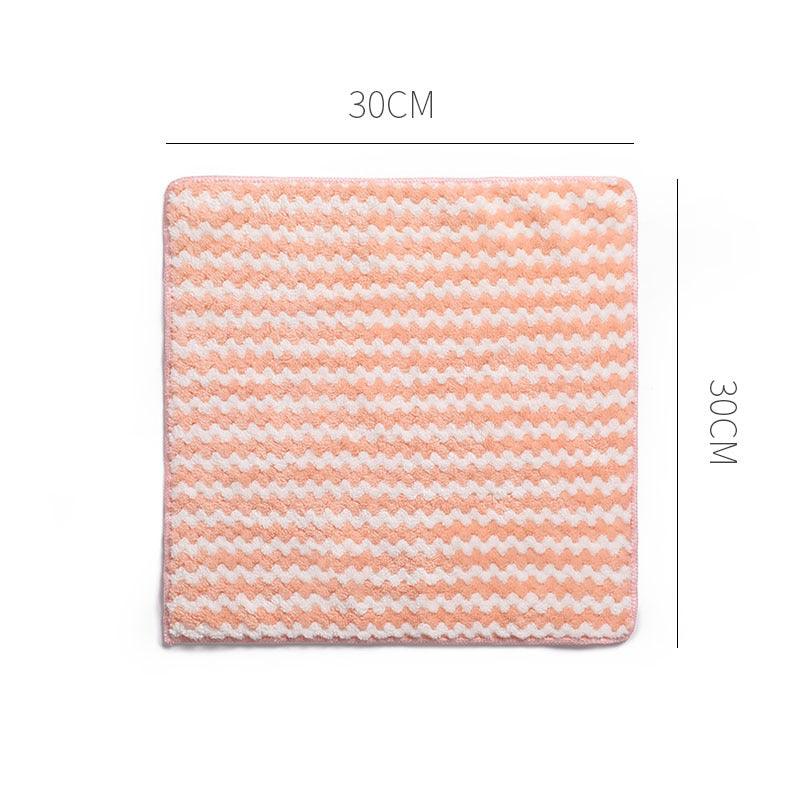 Kitchen Cleaning Rag Coral Fleece Dish Washing Cloth Super Absorbent - BUNNY BAZAR