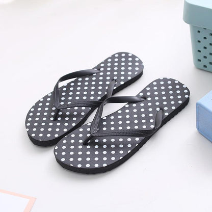 Simple Breathable Polka Dot Women's Slippers - BUNNY BAZAR