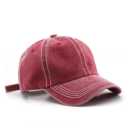 Washed And Distressed Light Board Baseball Cap Fashion Trend - BUNNY BAZAR