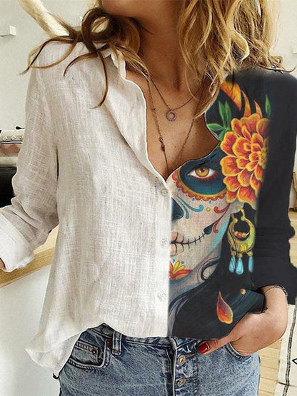 Printed long sleeve shirt - BUNNY BAZAR