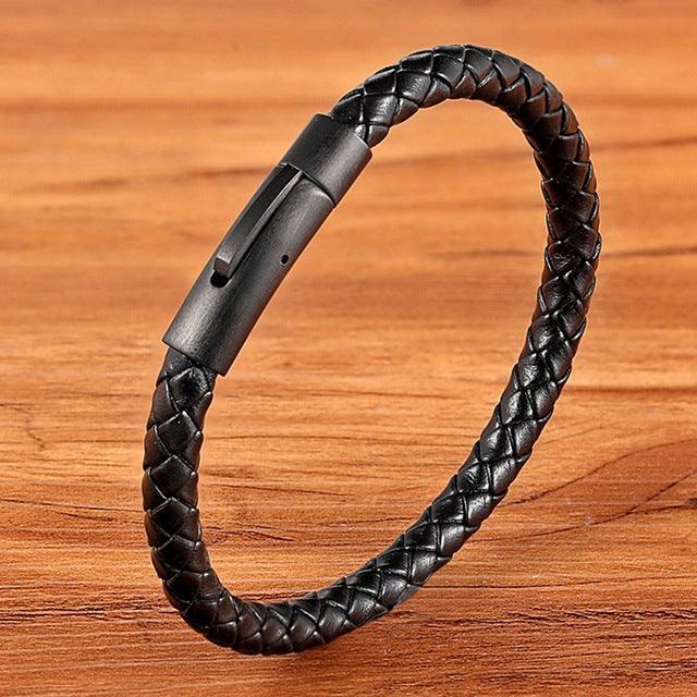 Men for women Bracelets Black Stainless Steel Jewelry Gifts - BUNNY BAZAR