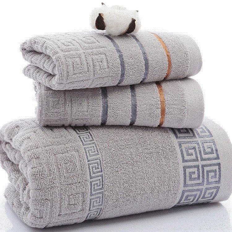 Three-piece cotton towel set - BUNNY BAZAR