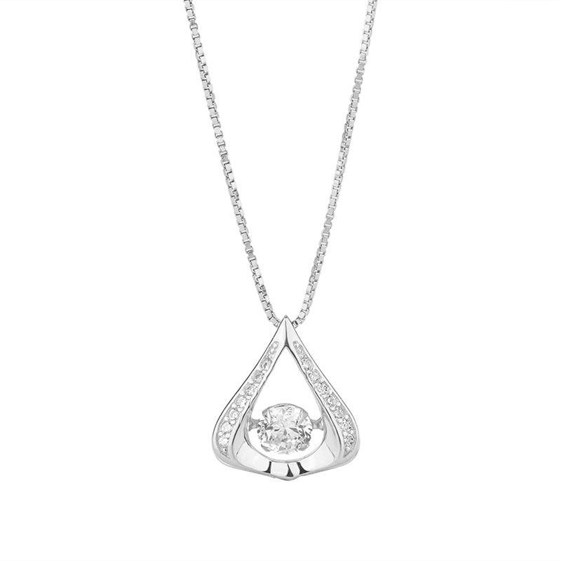 S925 Sterling Silver Drop Shape Smart Necklace Clavicle Chain - BUNNY BAZAR