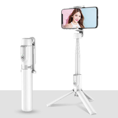 Compatible with Apple, All-in-one Bluetooth Mobile Selfie Stick With Tripod - BUNNY BAZAR