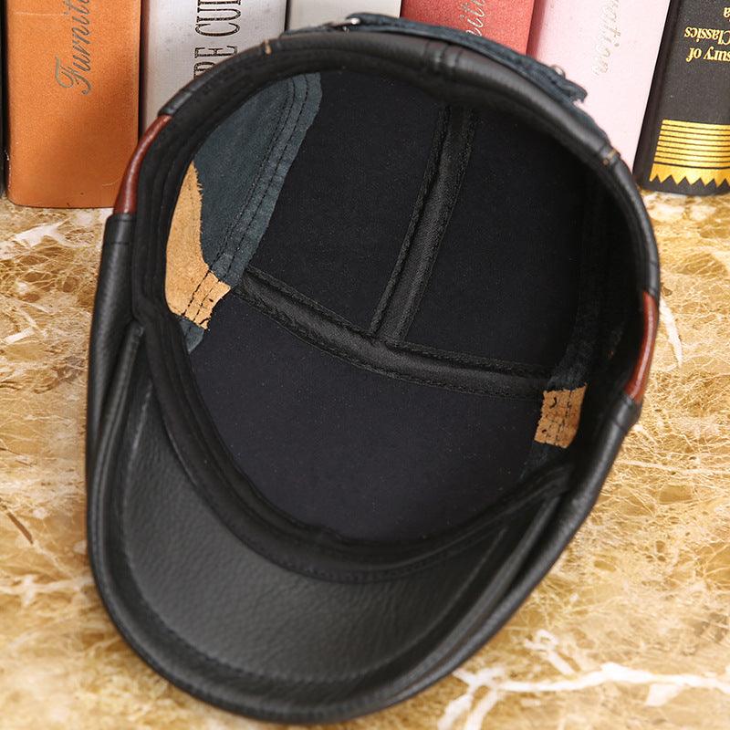 Men's leather cap - BUNNY BAZAR