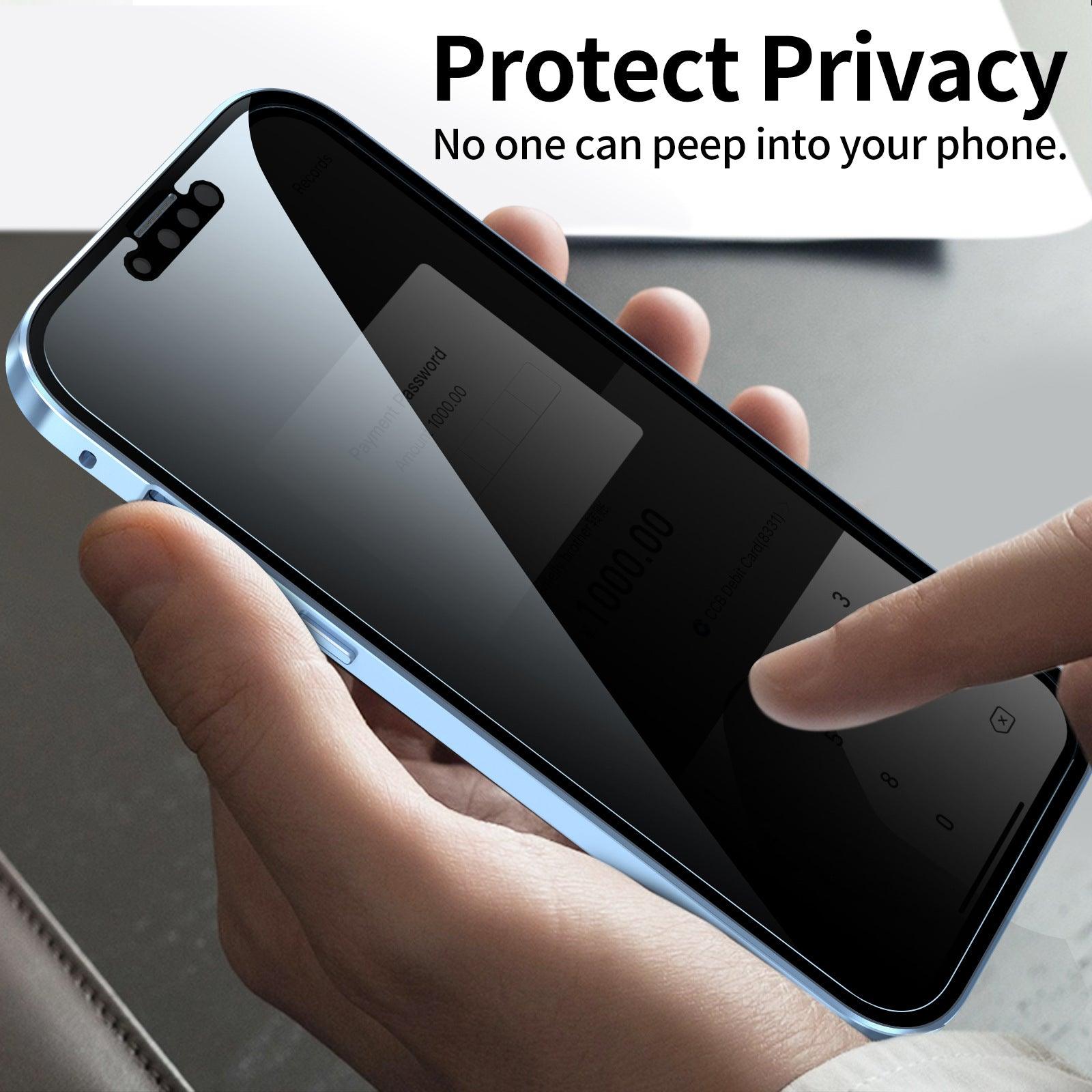 Anti-Privacy Magneto Double Sided Metal Frame Protective Cover - BUNNY BAZAR