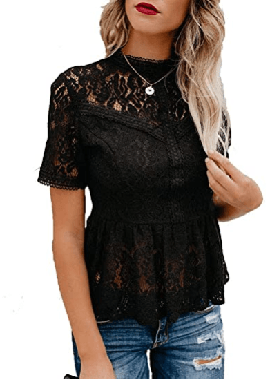 Summer Water-soluble Lace Temperament Crocheted Blouse Women - BUNNY BAZAR