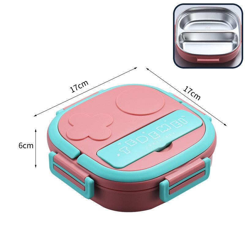 Stainless Steel Children's Portable Compartment Insulation Lunch Box - BUNNY BAZAR