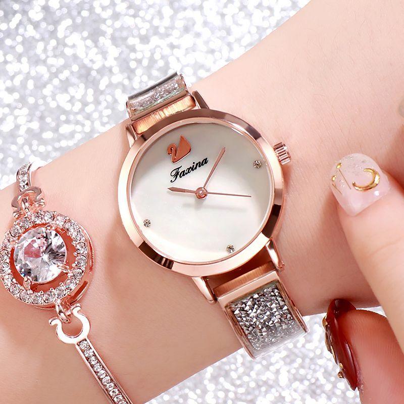 T-33 Beautiful Stylish Watch withe Bracelet in 8 Different Colors - BUNNY BAZAR