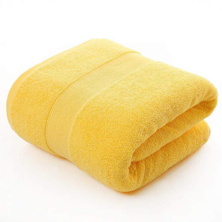 Cotton thickened plain colored bath towel - BUNNY BAZAR