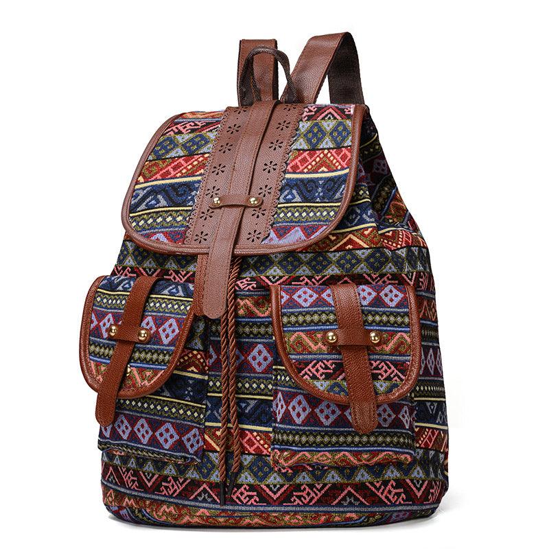 Ethnic style backpack women bag - BUNNY BAZAR