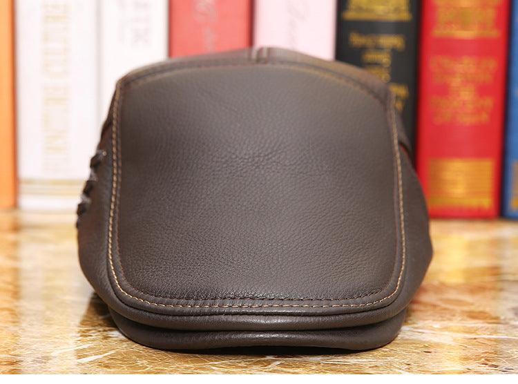 Men's leather cap - BUNNY BAZAR