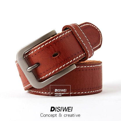 Washed leather belt - BUNNY BAZAR