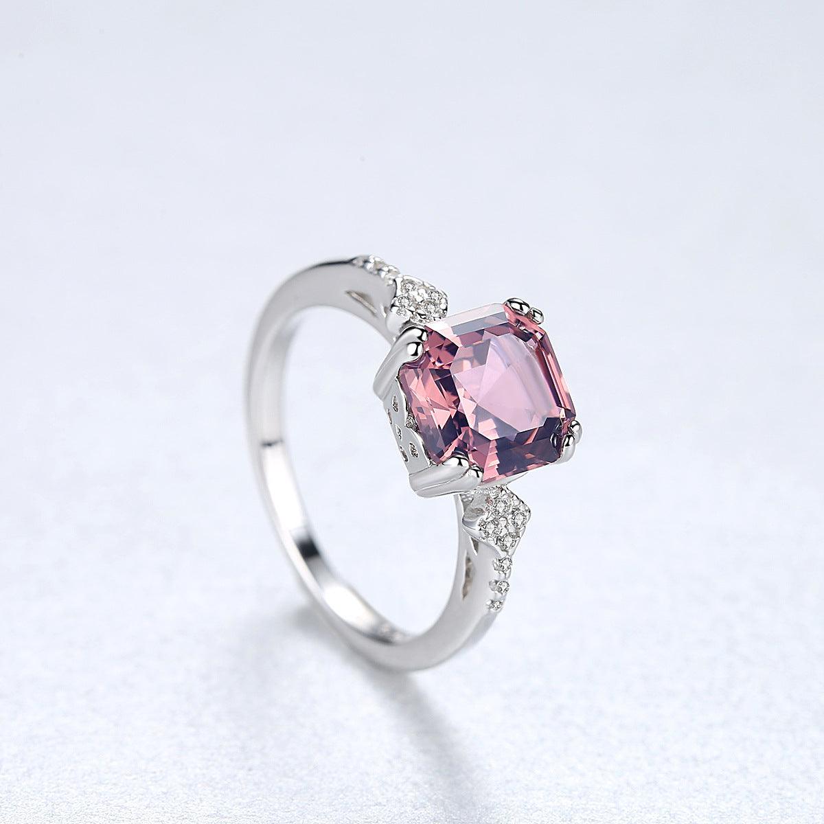 BB-37 Sterling Silver Set Includes a Beautiful Ring Set With Light Brown Morganite - BUNNY BAZAR