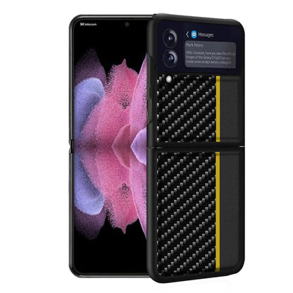 Phone Case Carbon Fiber Pattern Colorblock Protective Cover - BUNNY BAZAR