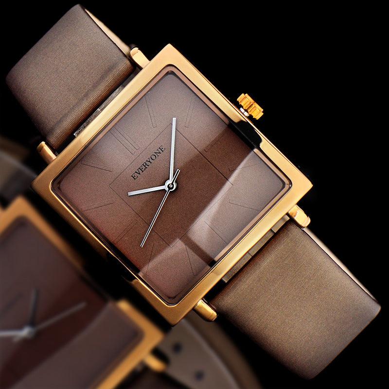 Large Dial Fashion Creative Square Quartz Watch - BUNNY BAZAR