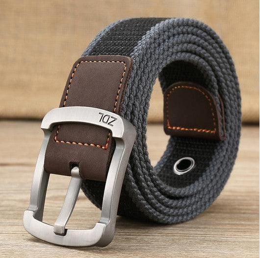 Canvas belt men's and women's pin buckle belt - BUNNY BAZAR