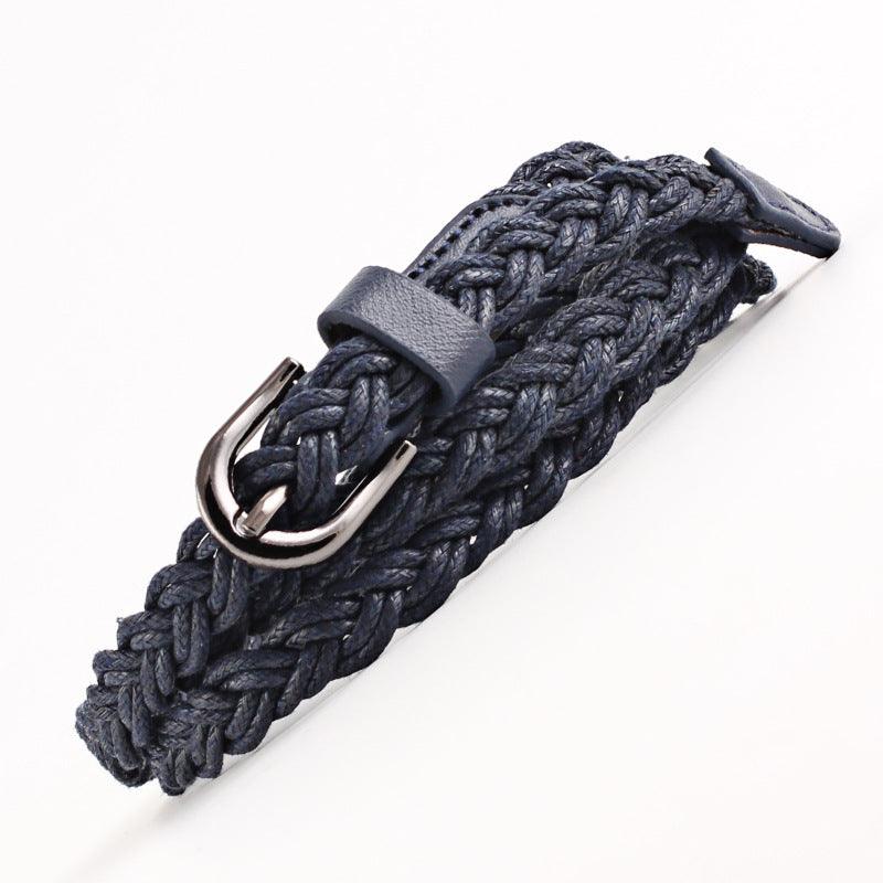Retro Wax Rope Dress Woven Belt Dress Belt - BUNNY BAZAR