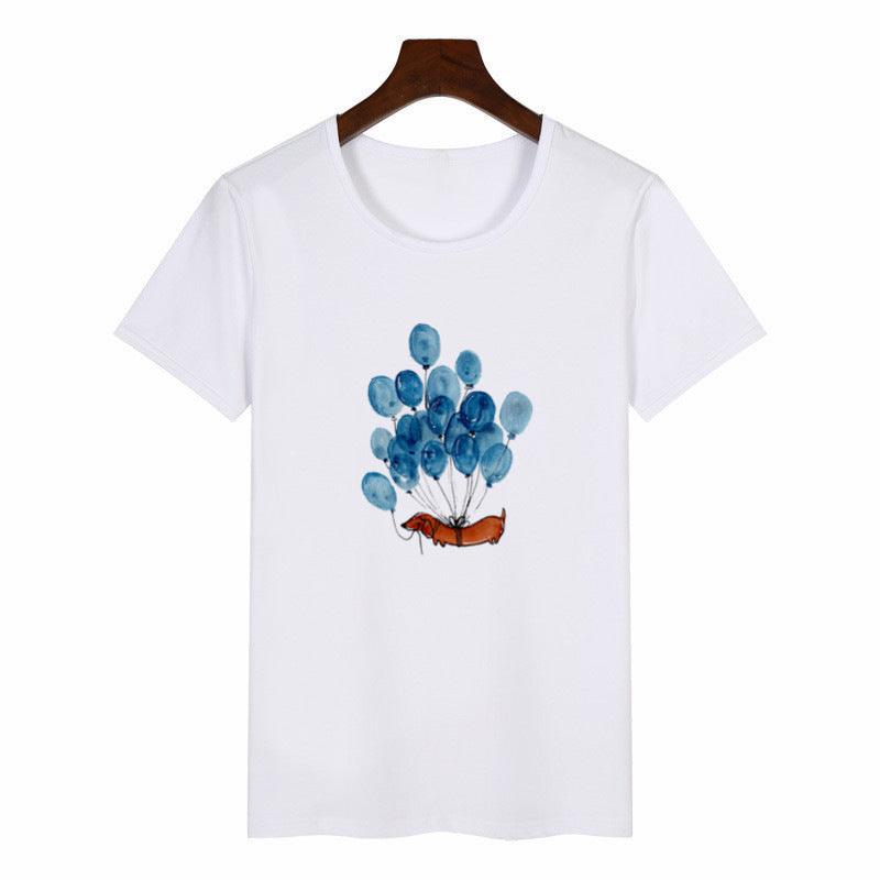 T-shirt short sleeve small printed t-shirt - BUNNY BAZAR