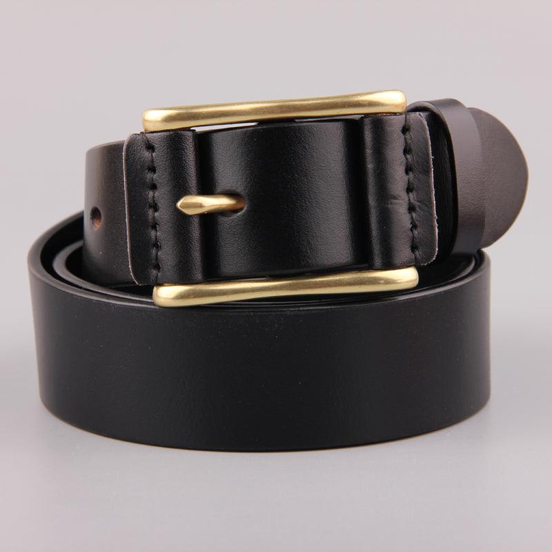 Brass Buckle Men's Belt Casual Denim - BUNNY BAZAR