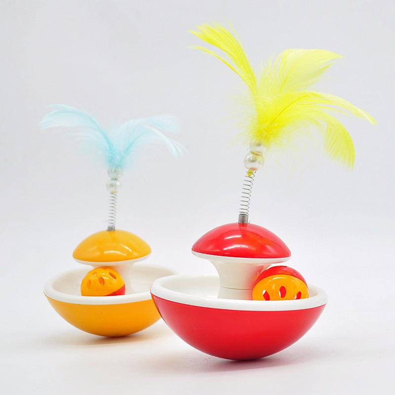 Pet Cat Toy Tumbler Fairy Feather Bell Funny Cat Stick - BUNNY BAZAR