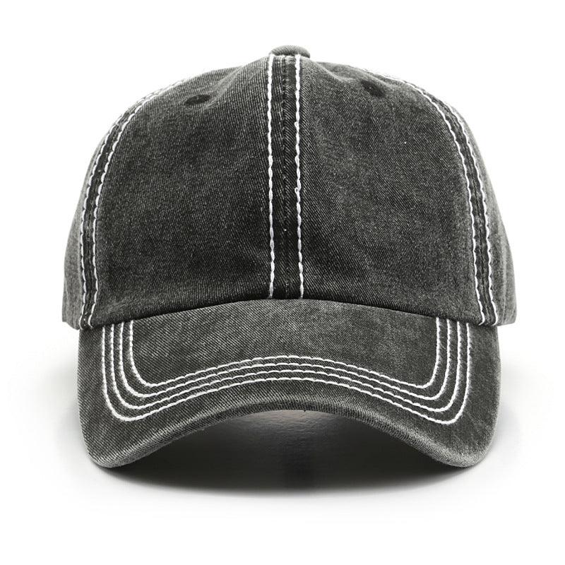 Washed And Distressed Light Board Baseball Cap Fashion Trend - BUNNY BAZAR