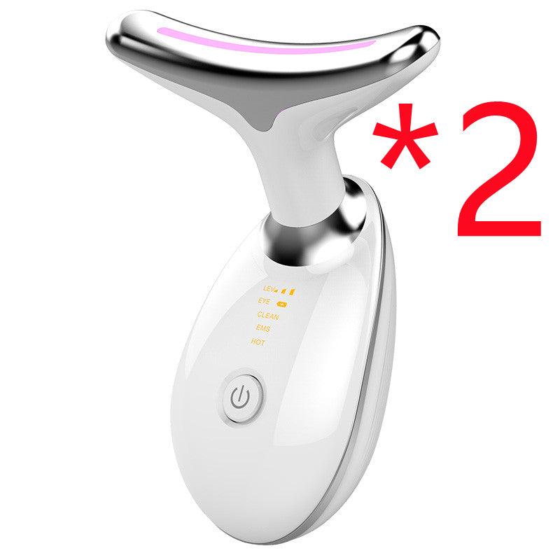 EMS Thermal Neck Lifting And Tighten Massager Electric Microcurrent Wrinkle Remover - BUNNY BAZAR